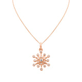 Diamond 14k Yellow Gold Pendant With Chain