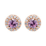 Cubic Zircon 925 Sterling Silver Stud Earring