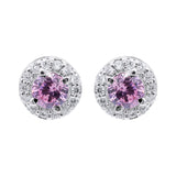Cubic Zircon 925 Sterling Silver Stud Earring
