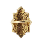 Polki Diamond Gold Plated 925 Sterling Silver Gold Plated Ring