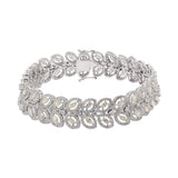 Designer Real Diamond 18k White Gold Bracelet