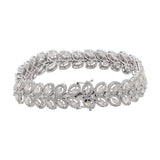 Designer Real Diamond 18k White Gold Bracelet