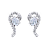 Designer Cubic Zircon 925 Sterling Silver Drop Earring