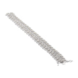 Designer Real Diamond 18k White Gold Bracelet