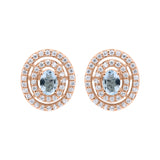 Cubic Zircon 925 Sterling Silver Stud Earring