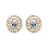 Cubic Zircon 925 Sterling Silver Stud Earring