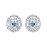 Cubic Zircon 925 Sterling Silver Stud Earring