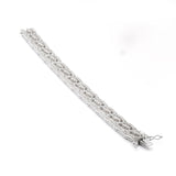 Unique Designer Natural Diamond 18K White Gold Bracelet