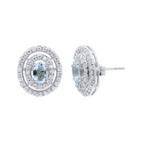 Cubic Zircon 925 Sterling Silver Stud Earring