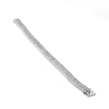 Luxurious Natural Diamond 18K White Gold Bracelet For Women