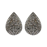 Natural Diamond 925 Silver Designer Earring