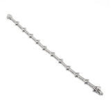Gorgeous Natural Diamond 18K White Gold Bracelet
