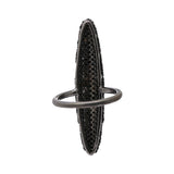 Designer Black Diamond 925 Sterling Silver Black Rhodium Ring