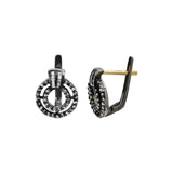 Natural Diamond 925 Sterling Silver Designer Earring