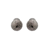 Designer Round Shaped Diamond 925 Sterling Silver Stud Earring