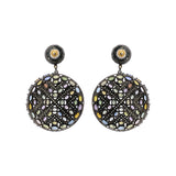 Designer Multi Sapphire Gemstone 925 Streling Silver Dangle Drop Earring