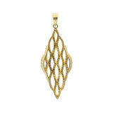 Designer Green Diamond Earring Pendant Silver Gold Plated Set