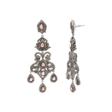 Precious Polki Diamond 925 Sterling Silver Partiwear Jumka Earrings