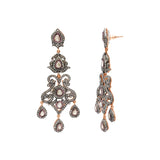 Precious Polki Diamond 925 Sterling Silver Partiwear Jumka Earrings