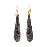 Natural Ruby 925 Silver Gold Plated Designer Earring