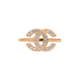 925 Sterling Silver Cubic Zircon Gold Plated Ring for Women