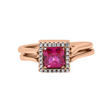 Designer Cubic Zircon Gold Plated 925 Silver Ring