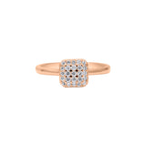 Cubic Zircon 925 Silver Gold Plated Designer Ring
