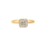 Cubic Zircon 925 Silver Gold Plated Designer Ring