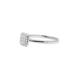 Cubic Zircon 925 Silver Gold Plated Designer Ring