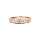 Designer 925 Silver Cubic Zircon Gold Plated Band Ring
