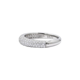 Designer 925 Silver Cubic Zircon Gold Plated Band Ring