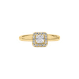 Genuine 925 Cubic Zircon Gold Plated Silver Designer Ring