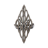 Natural Diamond 925 Sterling Silver Luxurious Handmade Ring