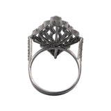 Natural Diamond 925 Sterling Silver Luxurious Handmade Ring