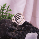 925 Sterling Silver Multiple Layered Rings