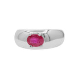 Natural Ruby 925 Sterling Silver Gold plated Handmade Ring