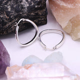 925 Sterling Silver Classic Hoop Earrings