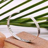925 Sterling Silver Hammered Cuffs Bracelets