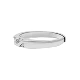Natural Cubic Zircon Unisex 925 Sterling Silver Designer Band Ring