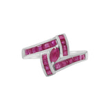 Natural Ruby 925 Sterling Silver Designer Gold Plated Ring