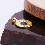 925 Sterling Silver Star Enamel Pendant Elegant Handmade Jewelry