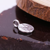 925 Sterling Silver Hammered Pendant
