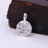 925 Sterling Silver Hammered Pendant