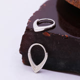 925 Sterling Silver V Shape Earrings