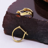 925 Sterling Silver Wave Hoop Earring
