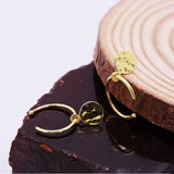 Designer 925 Sterling Silver Hammered Round Earrings