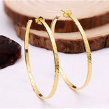 925 Sterling Silver Hammered Hoop Earrings