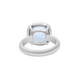 Natural Blue Topaz 925 Sterling Silver Gold Plated Ring