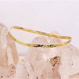 925 Sterling Silver Handmade Hammered Gold Plated Bracelets