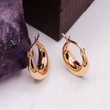 925 Sterling Silver Thick Hoop Earrings